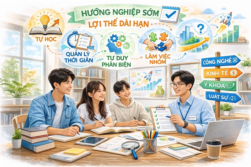 Hướng Nghiệp Sớm – Lợi Thế Dài Hạn Cho Tương Lai
